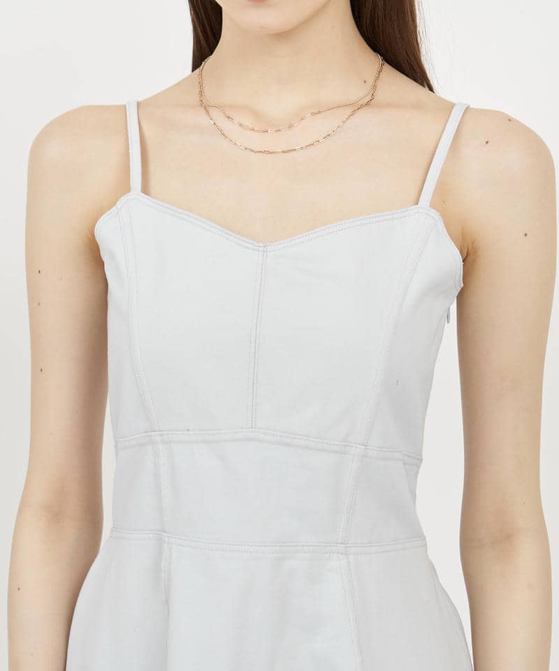 キャミフレアミニワンピース 詳細画像 ライトグレー 4