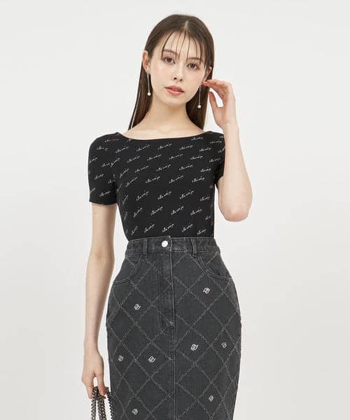 レタリングコンパクトカットソー 詳細画像