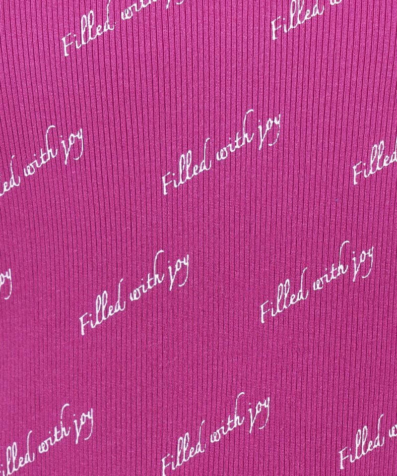 レタリングコンパクトカットソー 詳細画像 ピンク 6