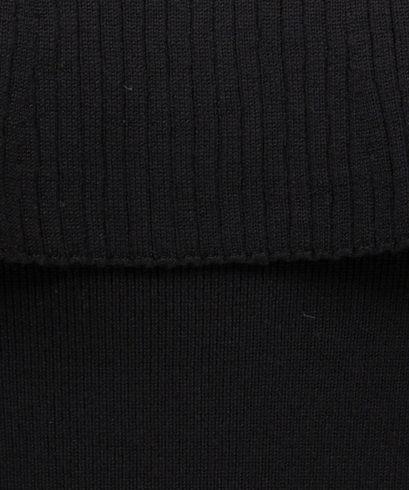 【丈が選べる】パールリボンオフショルマーメイドニットワンピース 詳細画像 グレー 6