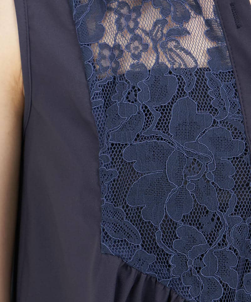 イレヘムレースブラウス 詳細画像 ネイビー 5