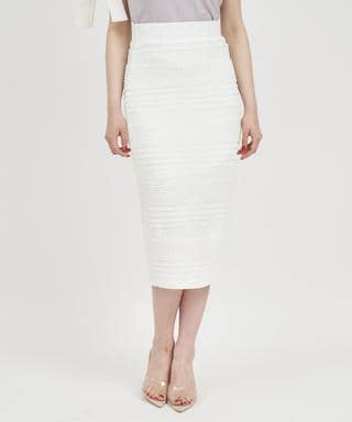 ジャガードカットタイトスカート