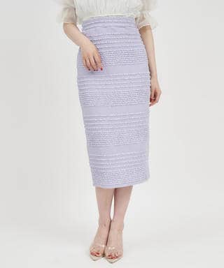 ジャガードカットタイトスカート