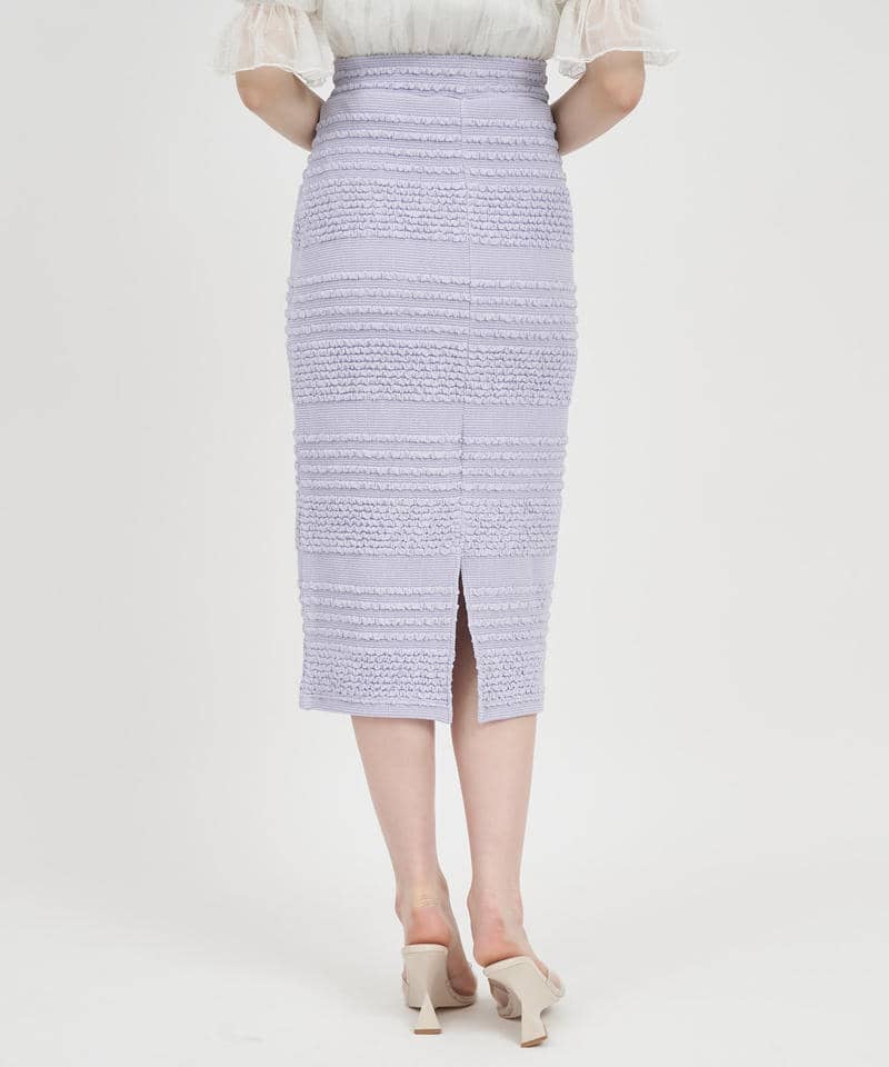 ジャガードカットタイトスカート 詳細画像 パープル 3