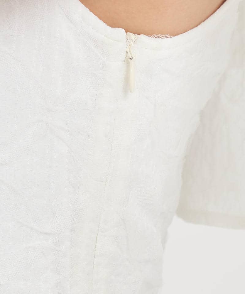 ラッフルフリルオフショルマーメイドワンピース 詳細画像 オフホワイト 5