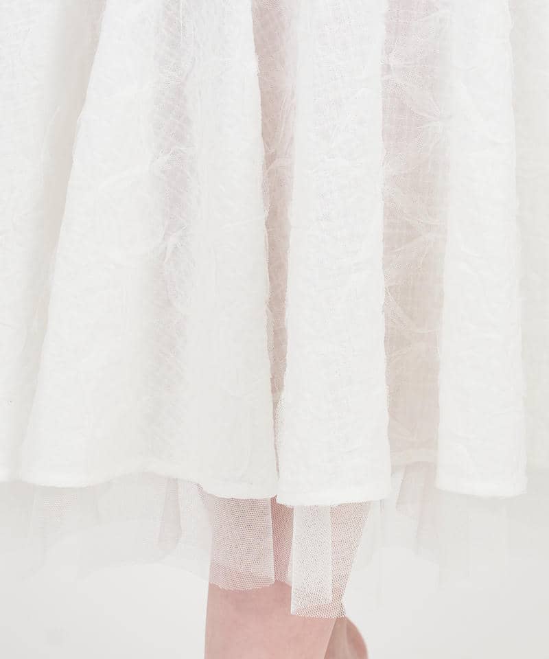 ラッフルフリルオフショルマーメイドワンピース 詳細画像 オフホワイト 6