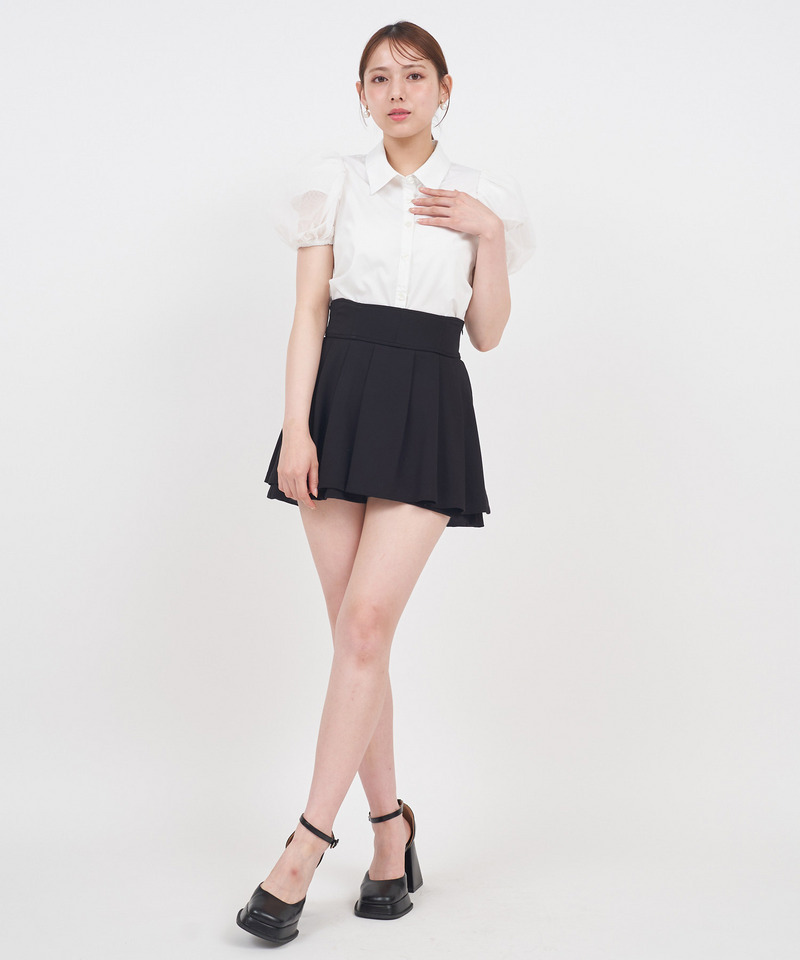 パフスリチュールシャツブラウス 詳細画像 オフホワイト 2