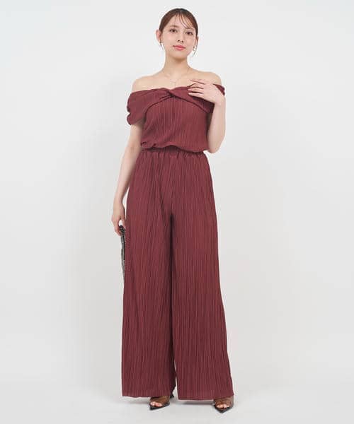 カットプリーツワイドパンツ 詳細画像