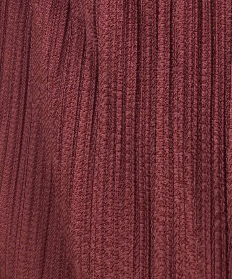カットプリーツワイドパンツ 詳細画像 ボルドー 5