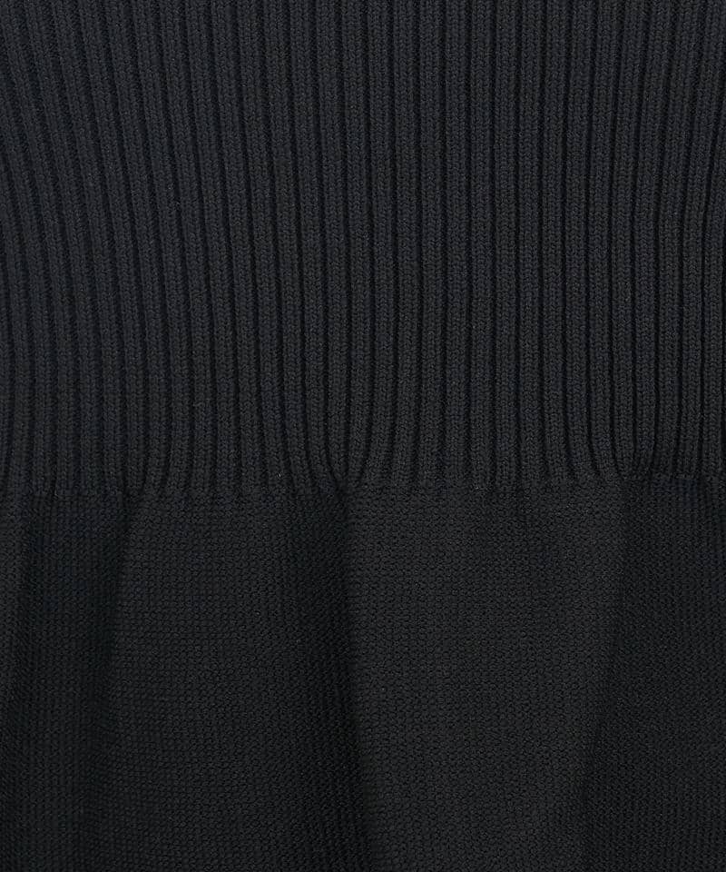 プチパールぺプラムニットトップス 詳細画像 ブラック 6