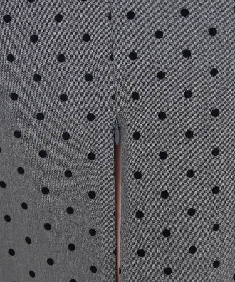 スリットファスナードットタイトスカート 詳細画像 グレー 7