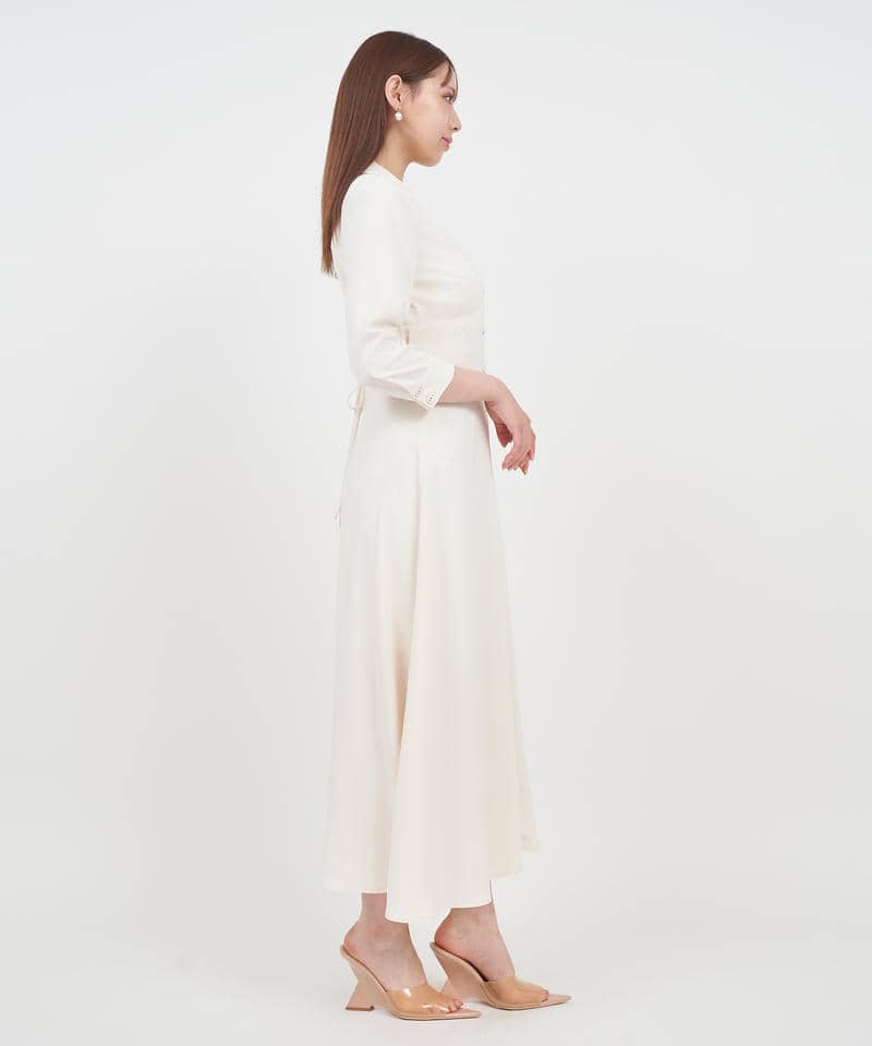 コルセット切替ロングシャツワンピース 詳細画像 オフホワイト 2
