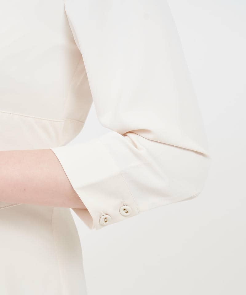 コルセット切替ロングシャツワンピース 詳細画像 オフホワイト 5