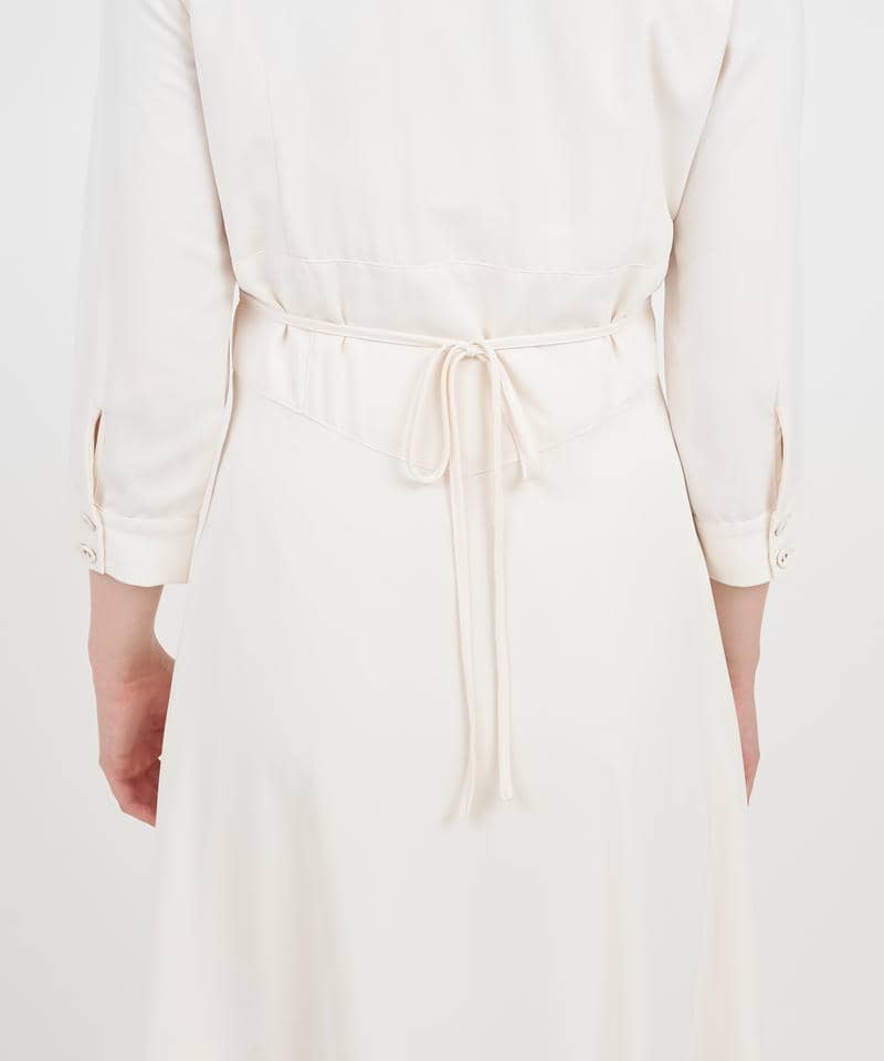 コルセット切替ロングシャツワンピース 詳細画像 オフホワイト 7