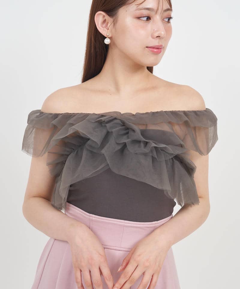 3wayフリルベアトップス 詳細画像 グレー 5