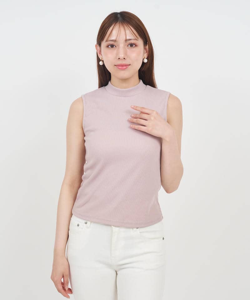 チュールキャミバルーンペプラムレイヤードトップス 詳細画像 ピンク 7