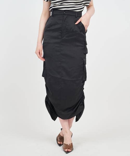 カーゴロングタイトスカート 詳細画像