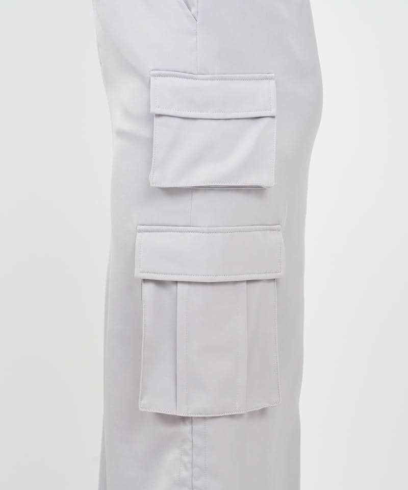 カーゴロングタイトスカート 詳細画像 グレー 5