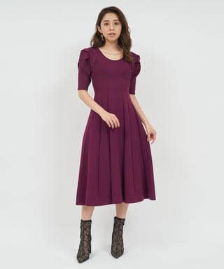 パワショルボレロ付フレアワンピース