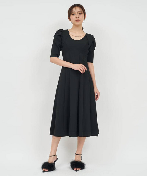 パワショルボレロ付フレアワンピース 詳細画像