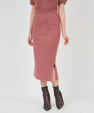 スリットタイトニットスカート