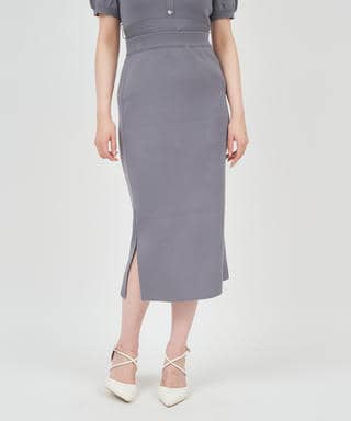 スリットタイトニットスカート