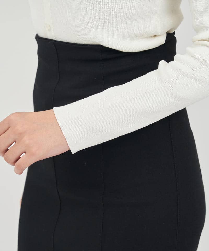 ジャガードフラワードッキングオフショルニットトップス 詳細画像 オフホワイト 7