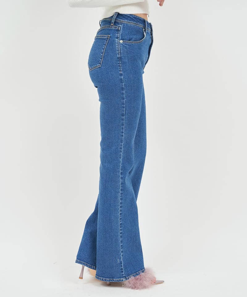 フレアデニムパンツ 詳細画像 デニムブルー 2