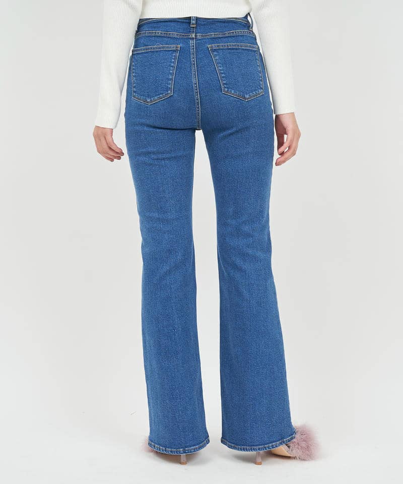 フレアデニムパンツ 詳細画像 デニムブルー 3