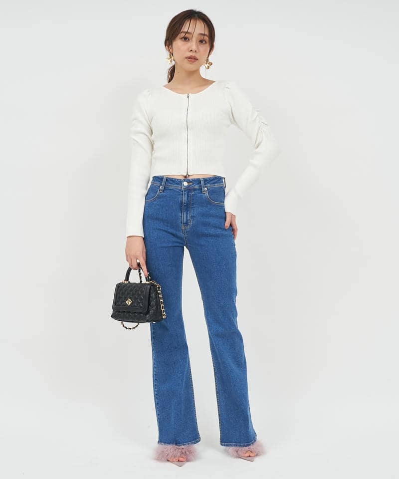 フレアデニムパンツ 詳細画像 デニムブルー 9