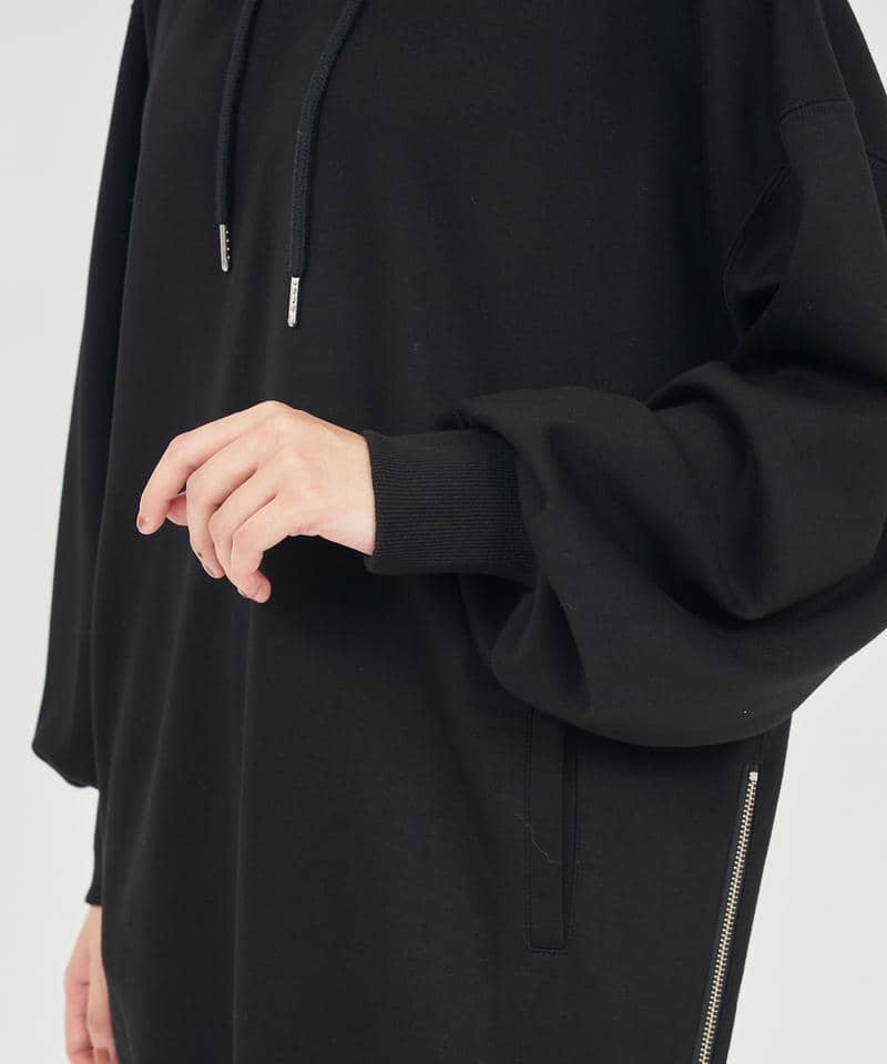 サイドZIPパーカーミニワンピース 詳細画像 ブラック 5