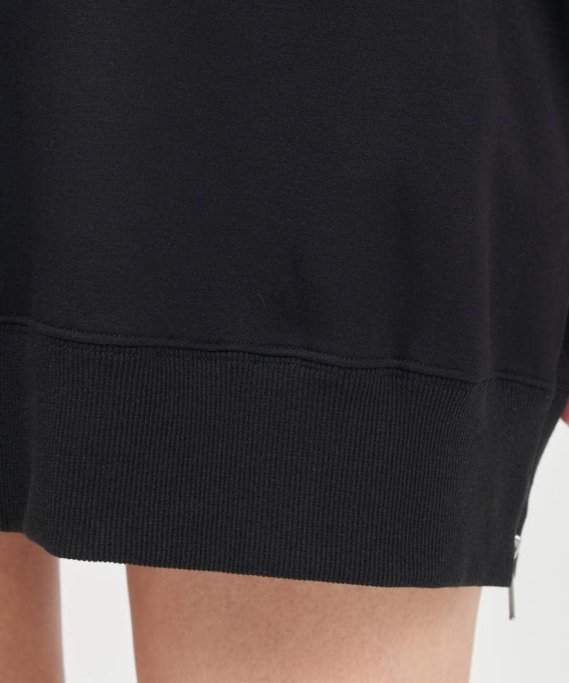 サイドZIPパーカーミニワンピース 詳細画像 ブラック 7