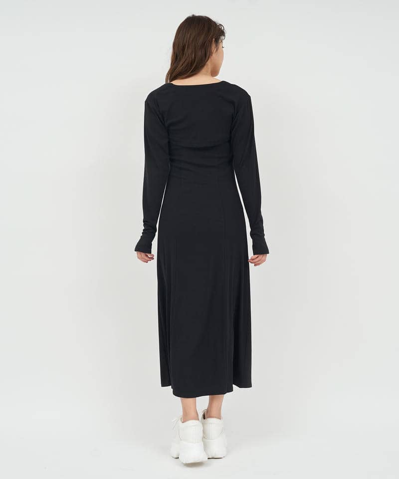 ボレロ付ビジューストラップワンピース 詳細画像 ブラック 3