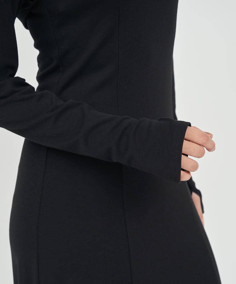 ボレロ付ビジューストラップワンピース 詳細画像 ブラック 8