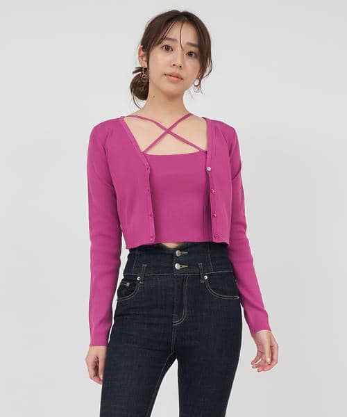 クロスキャミカーデアンサンブル 詳細画像