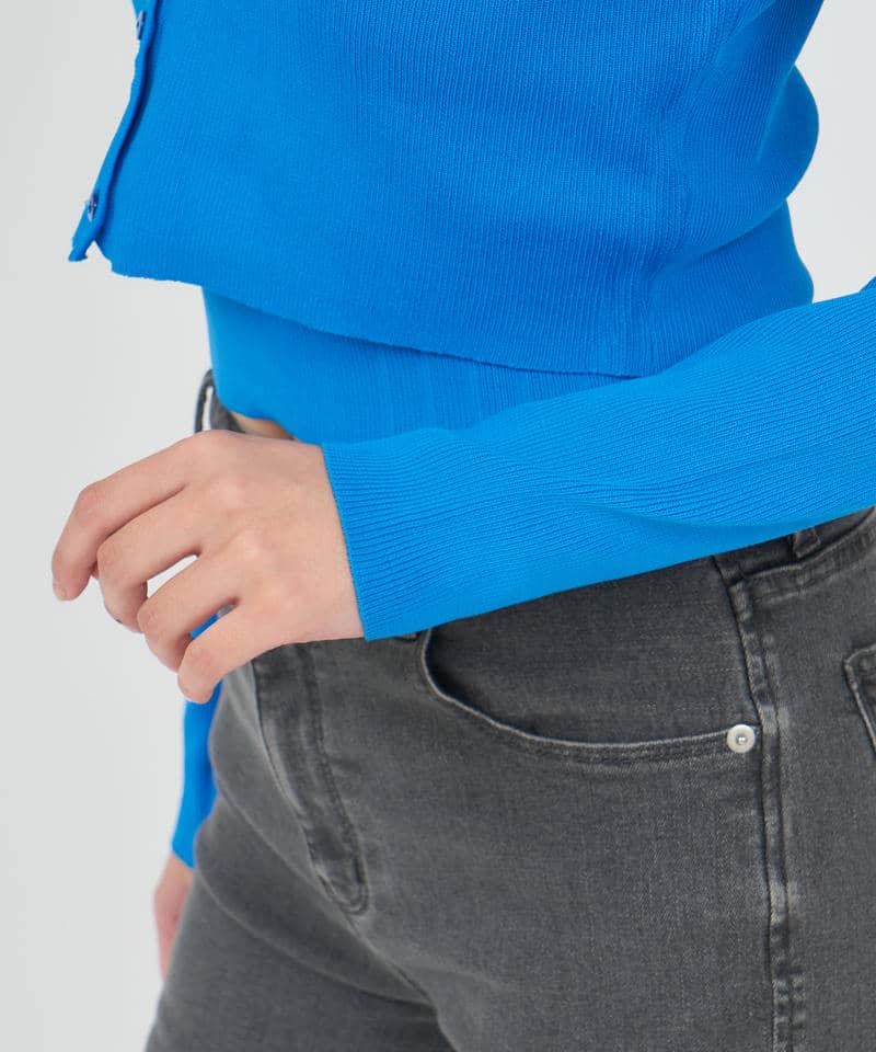 クロスキャミカーデアンサンブル 詳細画像 ブルー 5