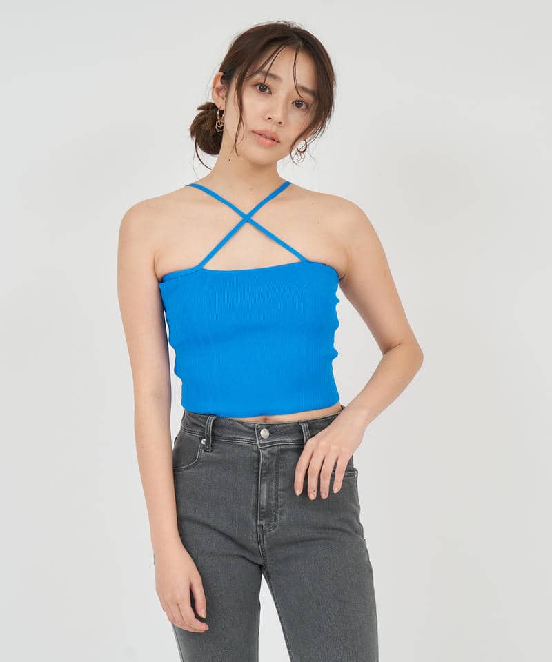 クロスキャミカーデアンサンブル 詳細画像 ブルー 8