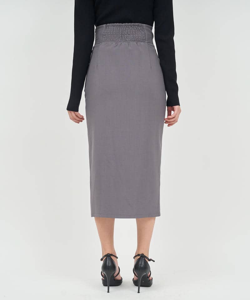 マルチボタンタイトスカート 詳細画像 グレー 3