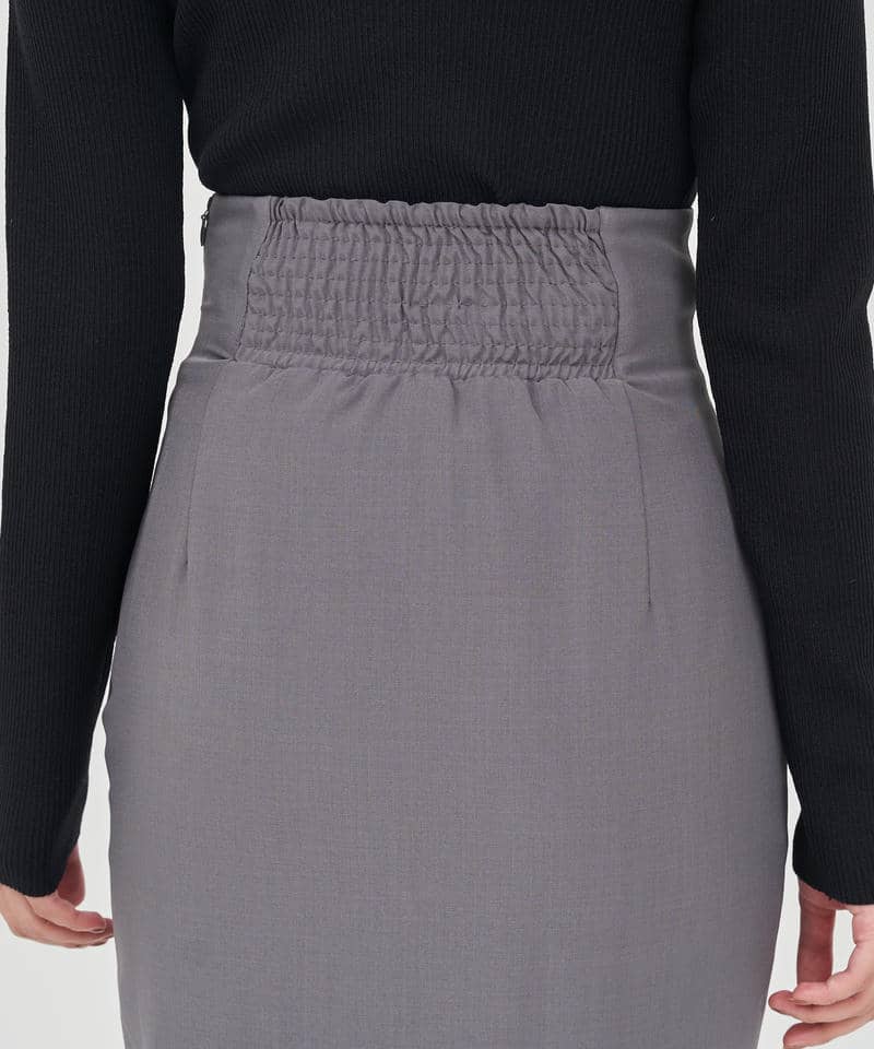 マルチボタンタイトスカート 詳細画像 グレー 6