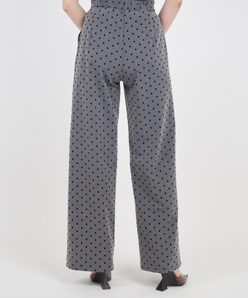 ドットワイドパンツ 詳細画像 ブラック 4