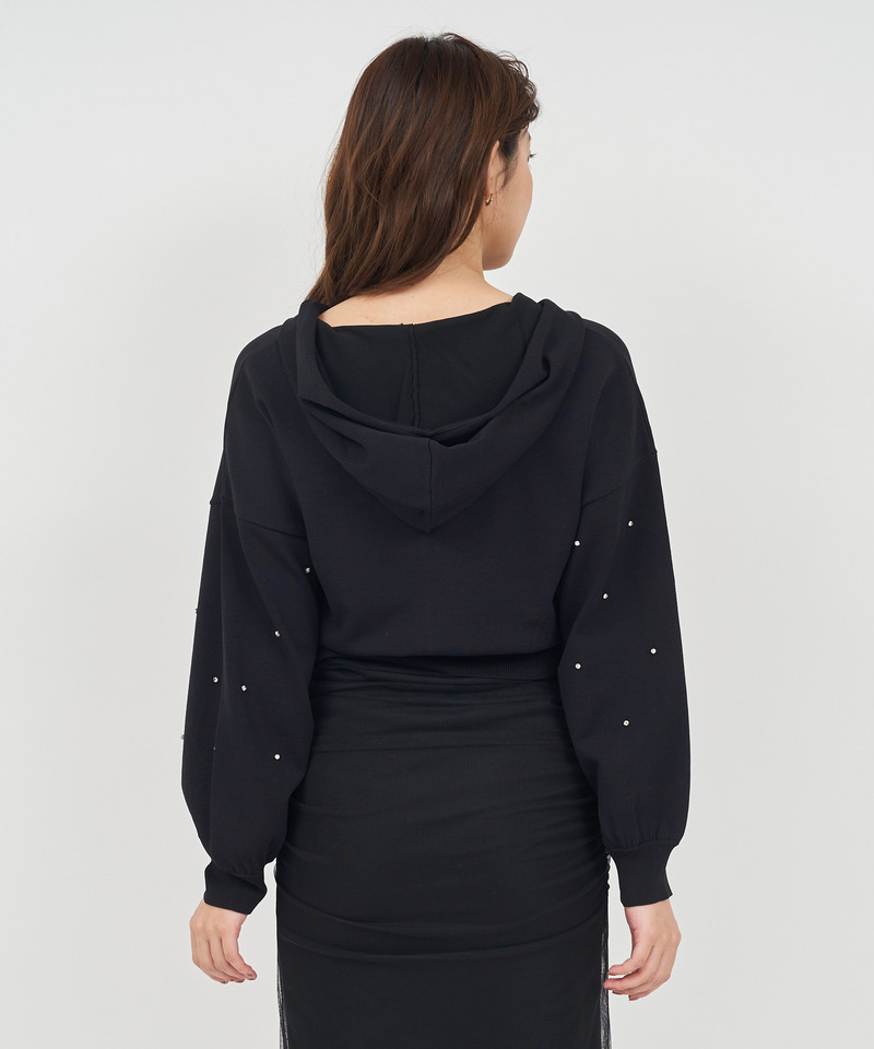 ビジューニットパーカー 詳細画像 ピンク 3