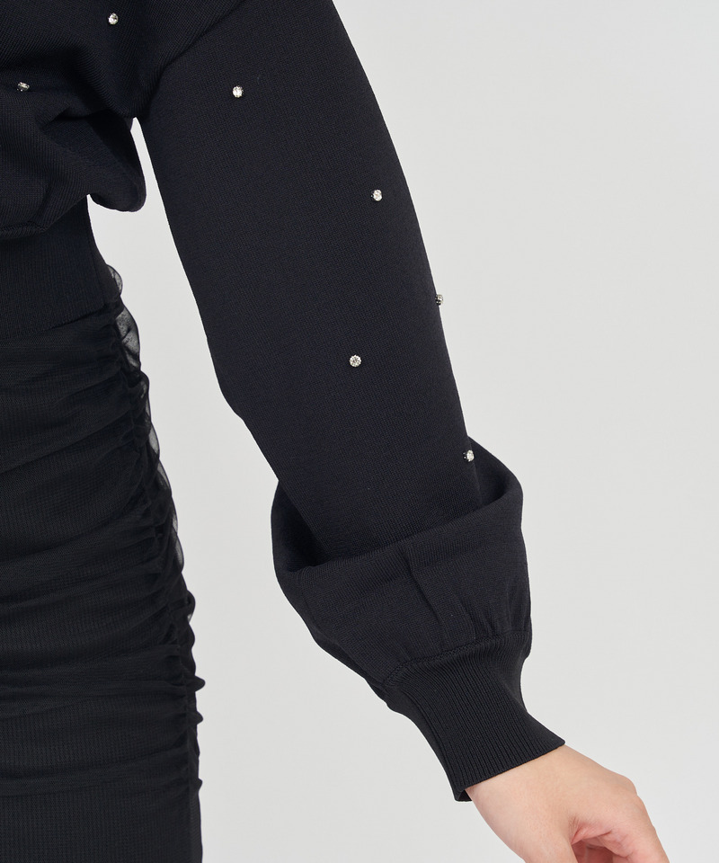 ビジューニットパーカー 詳細画像 ピンク 5