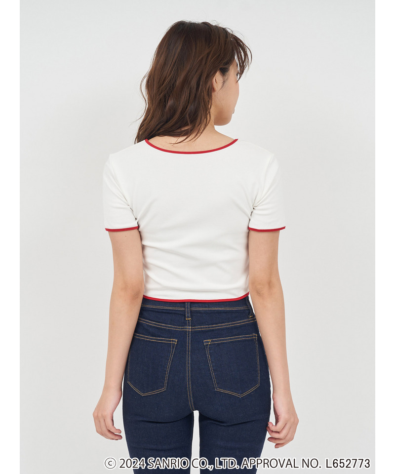 【Hello Kitty】コンパクトTシャツ 詳細画像 オフホワイト 3