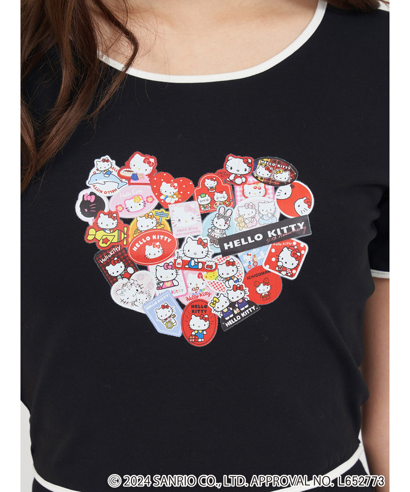 【Hello Kitty】コンパクトTシャツ 詳細画像 ブラック 2