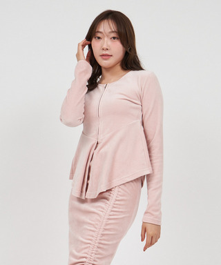 ペプラムZIPトップス