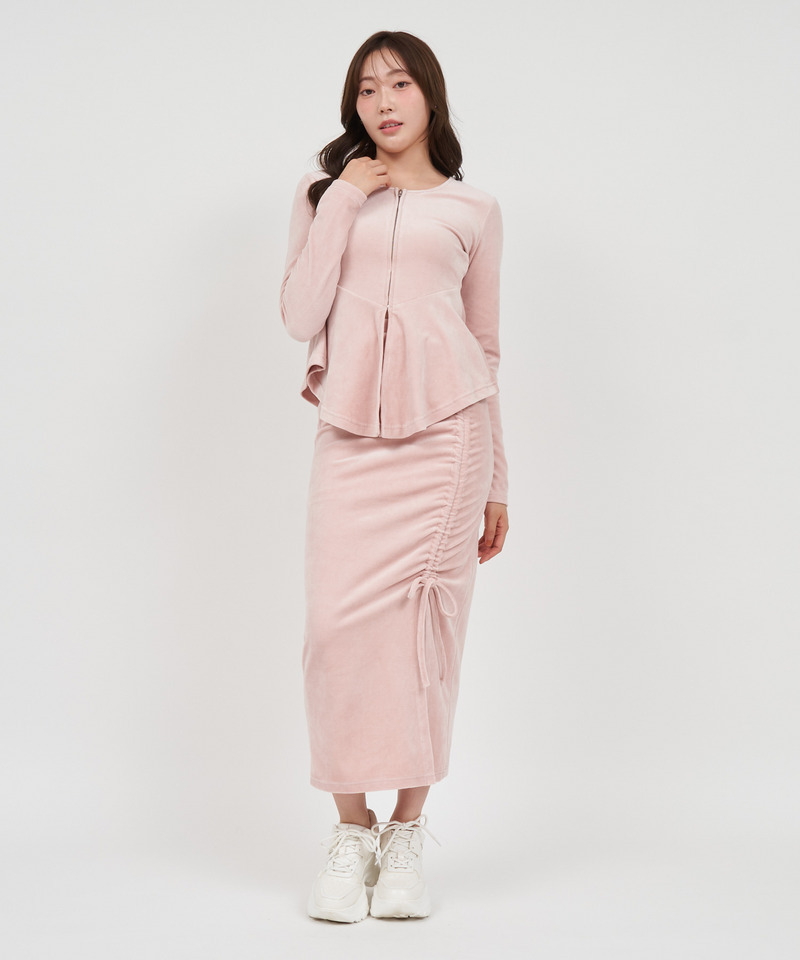 ペプラムZIPトップス 詳細画像 ピンク 2