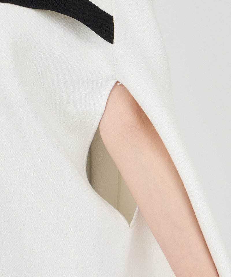 配色ニットケープジャケット 詳細画像 ブラウン 5