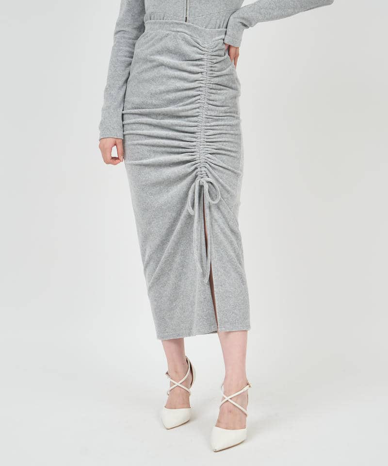 ドロストスリットスカート 詳細画像 グレー 6