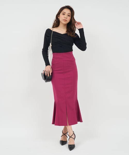 ガムストレッチマーメイドスカート&rsquo;24a 詳細画像