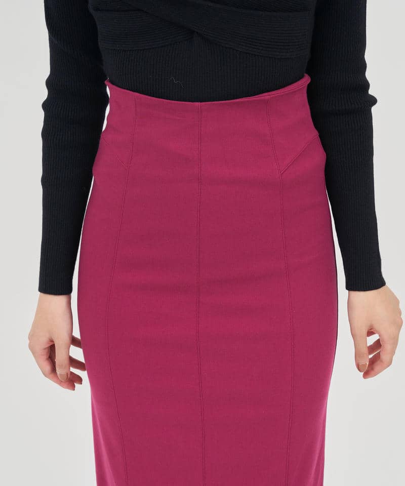 ガムストレッチマーメイドスカート&rsquo;24a 詳細画像 ボルドー 4